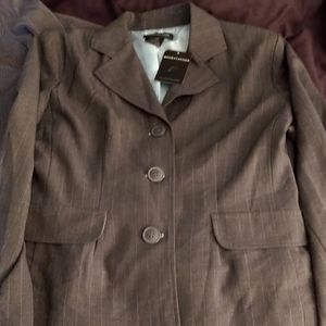 Pant suit Gray and strip lite blue